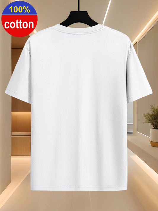 Artistic Oil Painting Print T-Shirt for Men | 100% Cotton