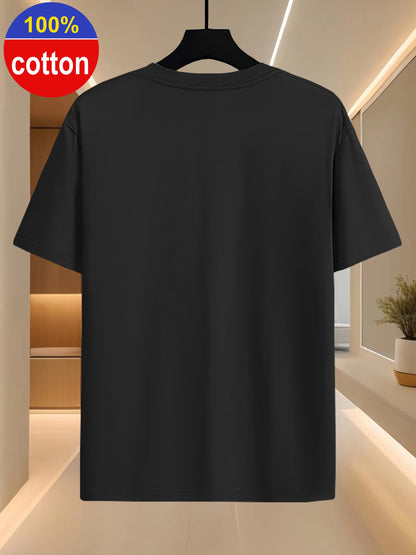Artistic Oil Painting Print T-Shirt for Men | 100% Cotton