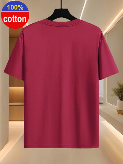 Artistic Oil Painting Print T-Shirt for Men | 100% Cotton