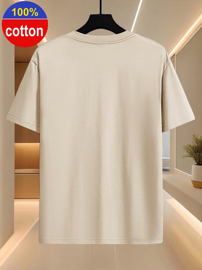 Artistic Oil Painting Print T-Shirt for Men | 100% Cotton